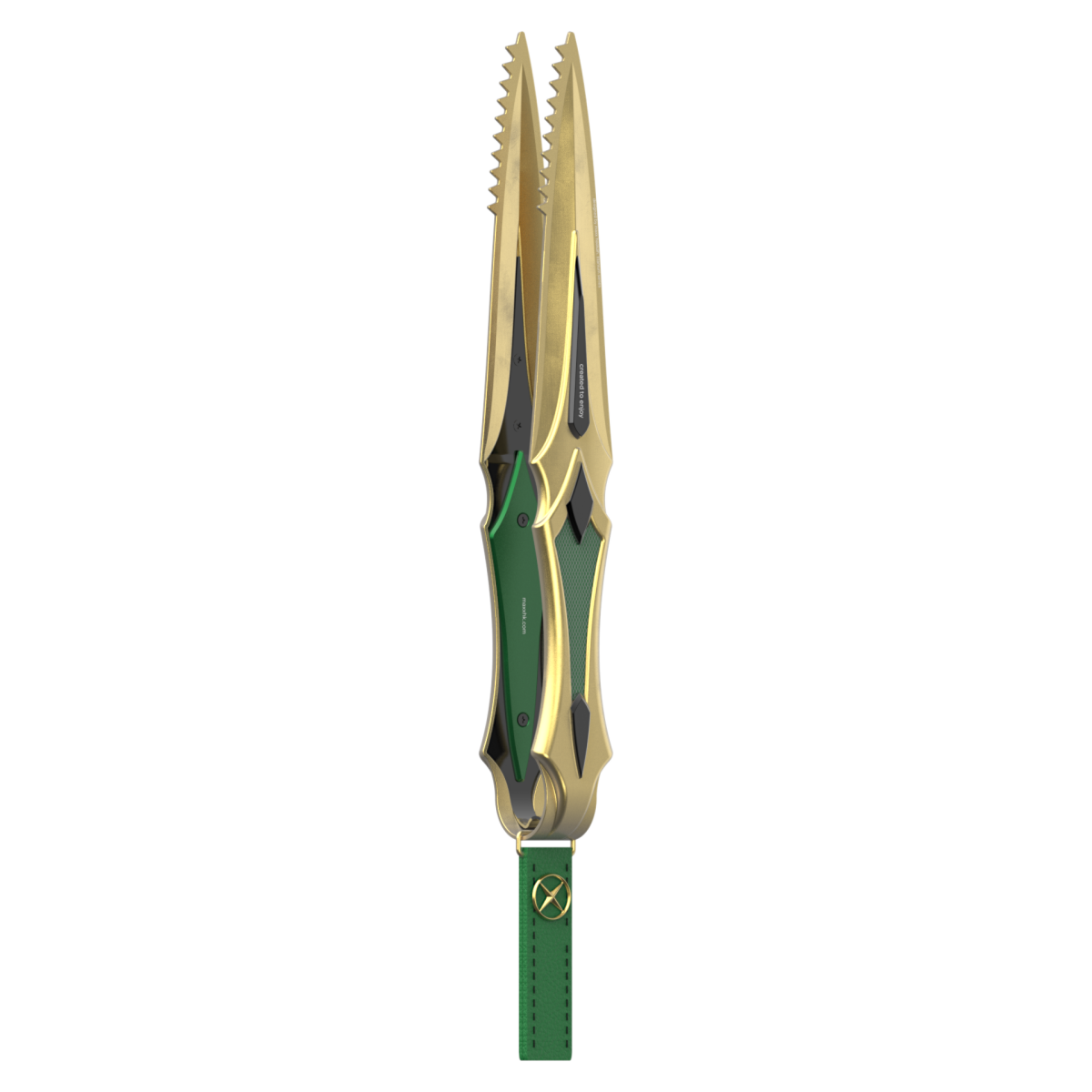 Щипцы MAXX Tongs Emerald Gold