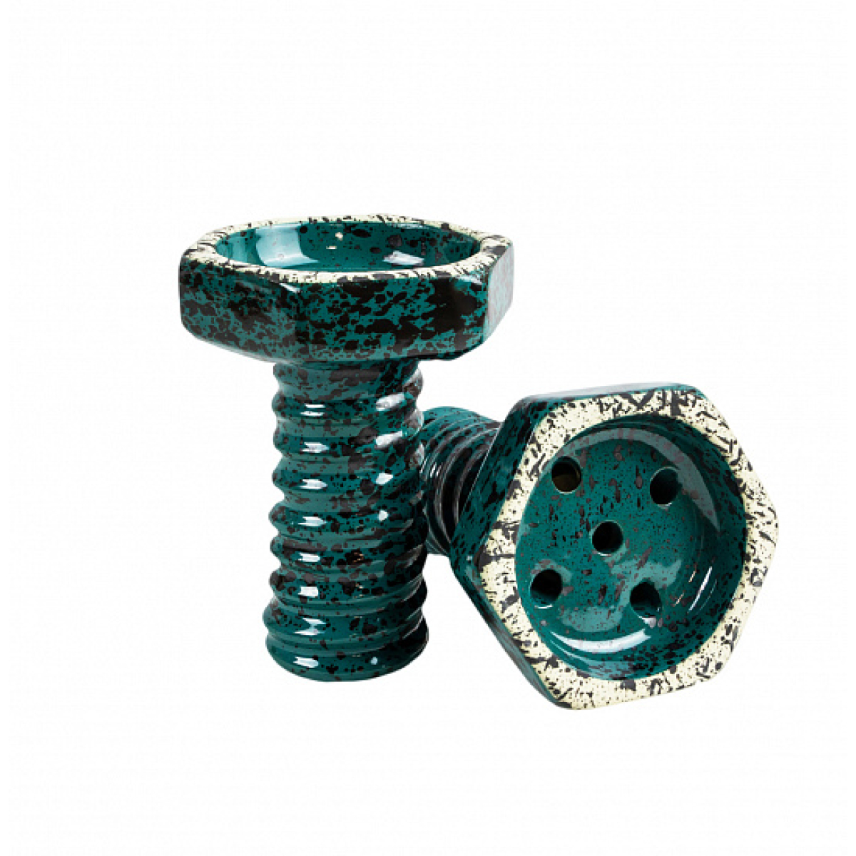 Чаша Thor Evil Screw Bowl Glaze Бирюза Сплошной