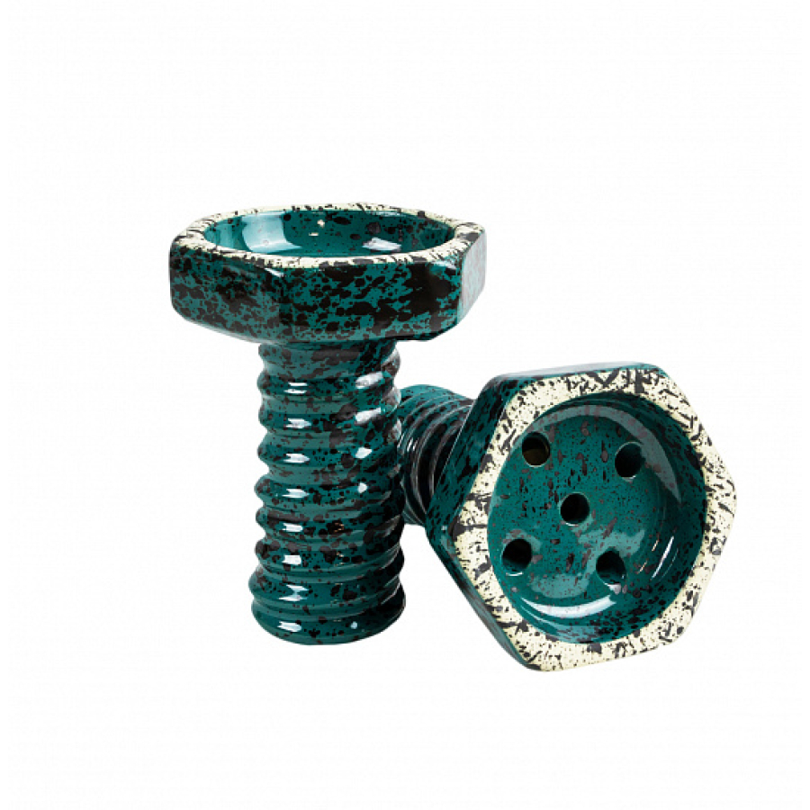 Чаша Thor Evil Screw Bowl Glaze Бирюза Сплошной