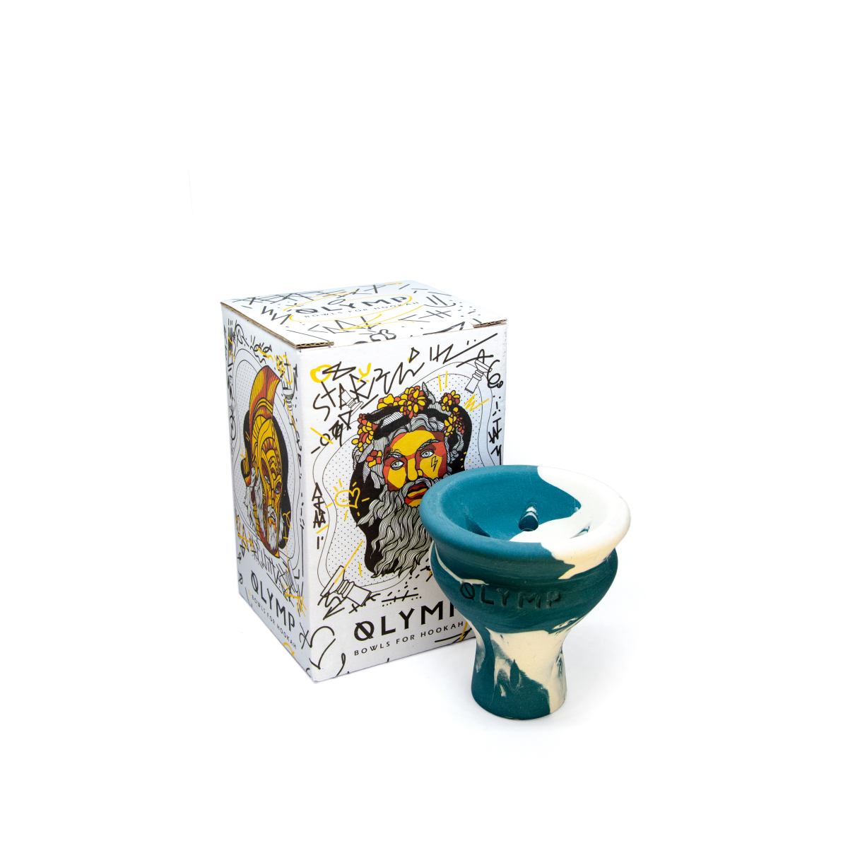 Чаша OLYMP Poseidon Blue snow (белый,голубой)