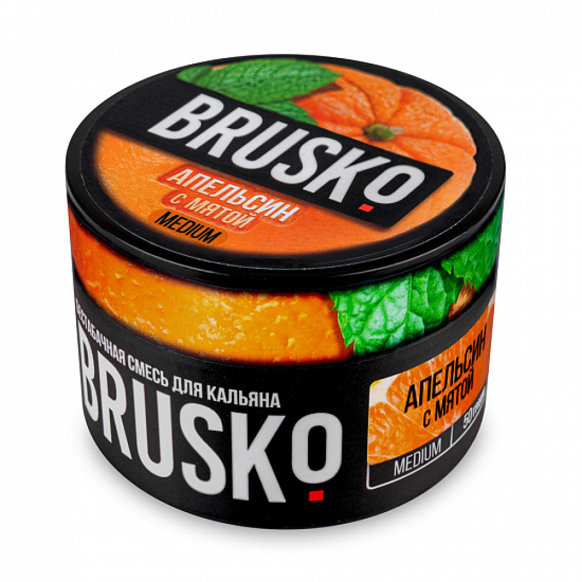 Смесь Brusko Medium Апельсин мята 50 грамм