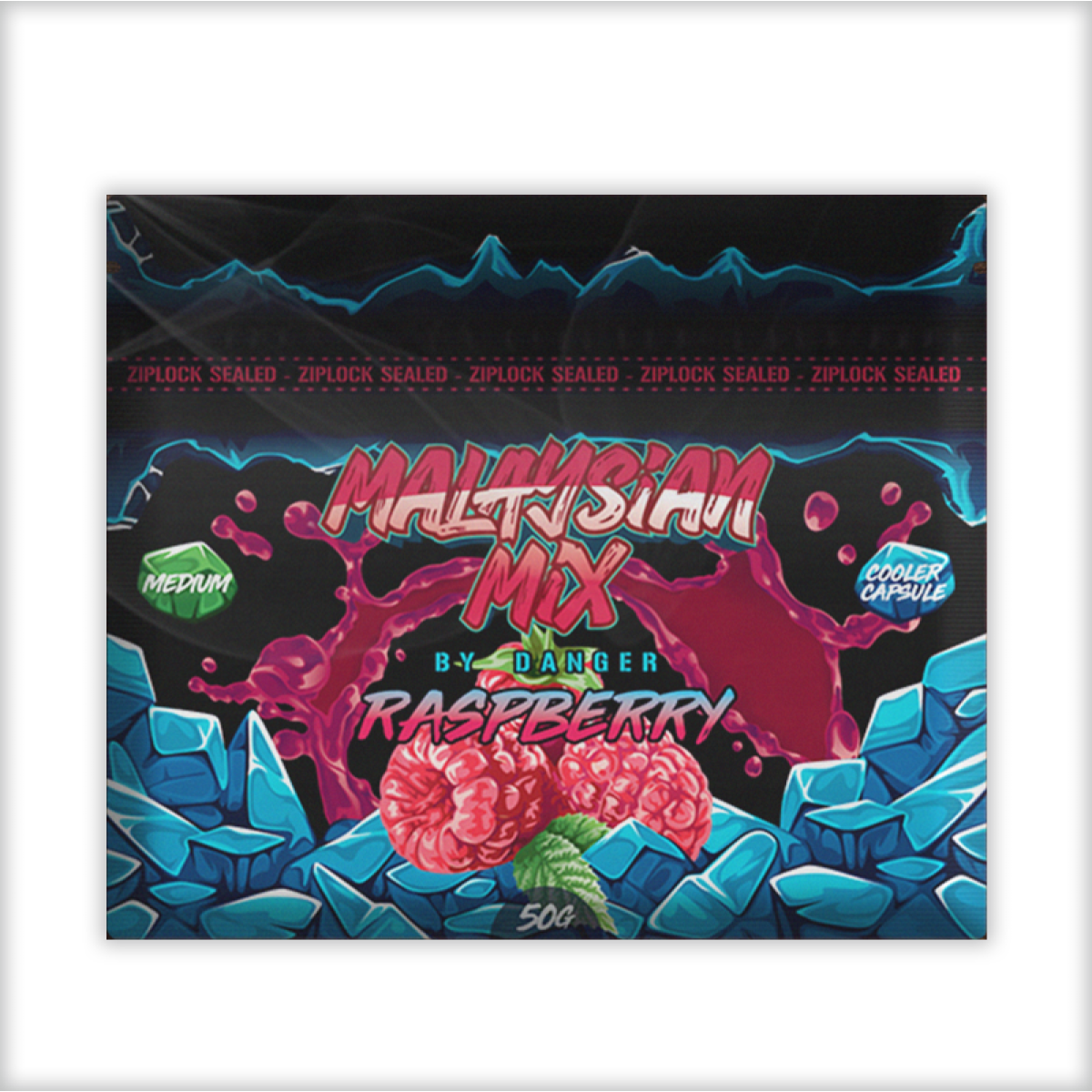 Смесь Malaysian Mix Medium Raspberry (Малина) 50 грамм
