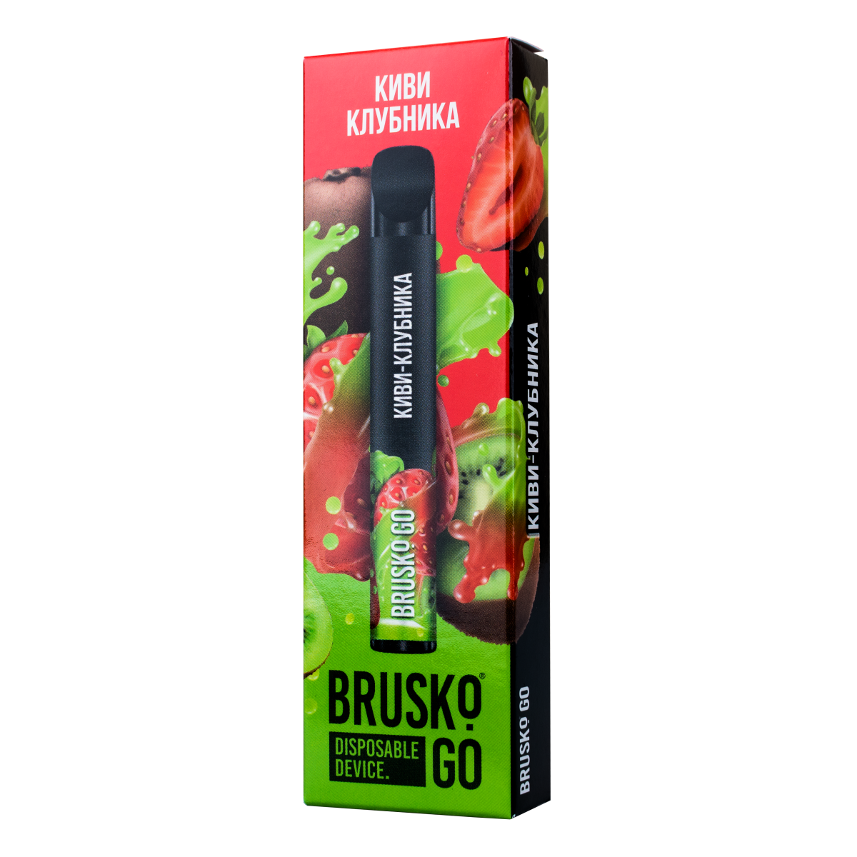Одноразовая электронная сигарета Brusko Go Киви Клубника 800 затяжек