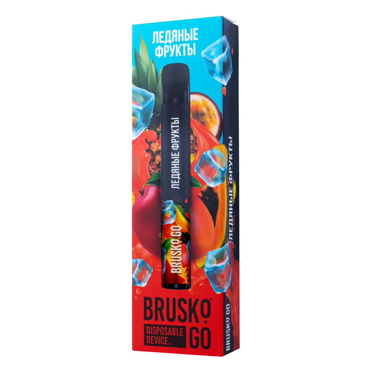 Одноразовая электронная сигарета Brusko Go Ледяные Фрукты 800 затяжек