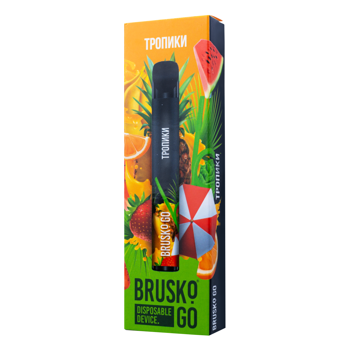 Одноразовая электронная сигарета Brusko Go Тропики 800 затяжек