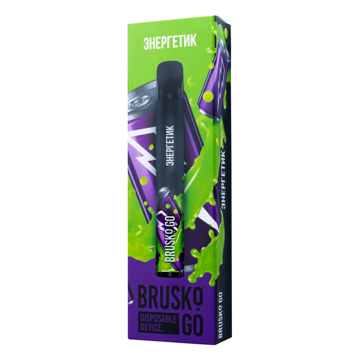 Одноразовая электронная сигарета Brusko Go Энергетик 800 затяжек
