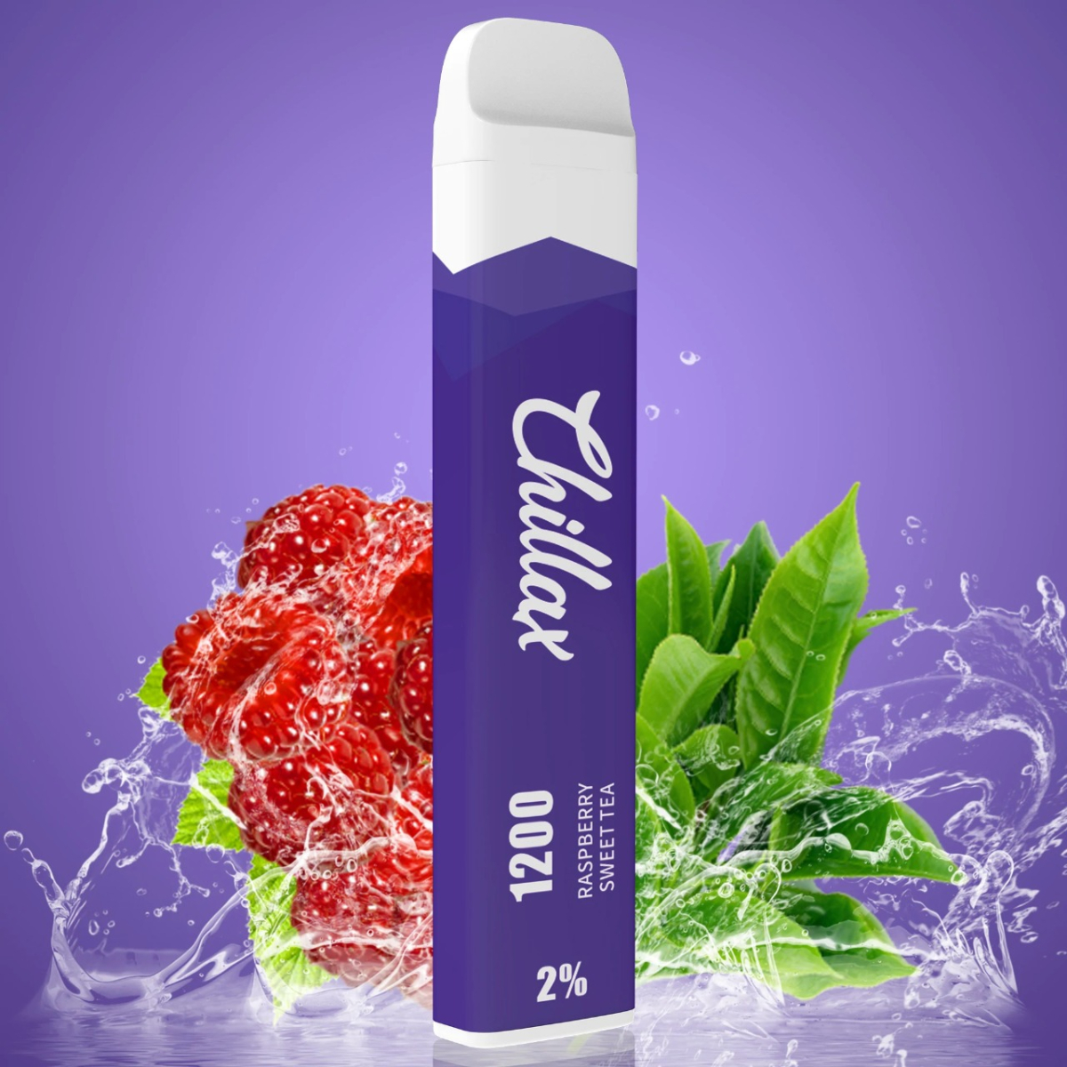 Chillax Raspberry Sweettea (Сладкий малиновый чай), 1200 тяг