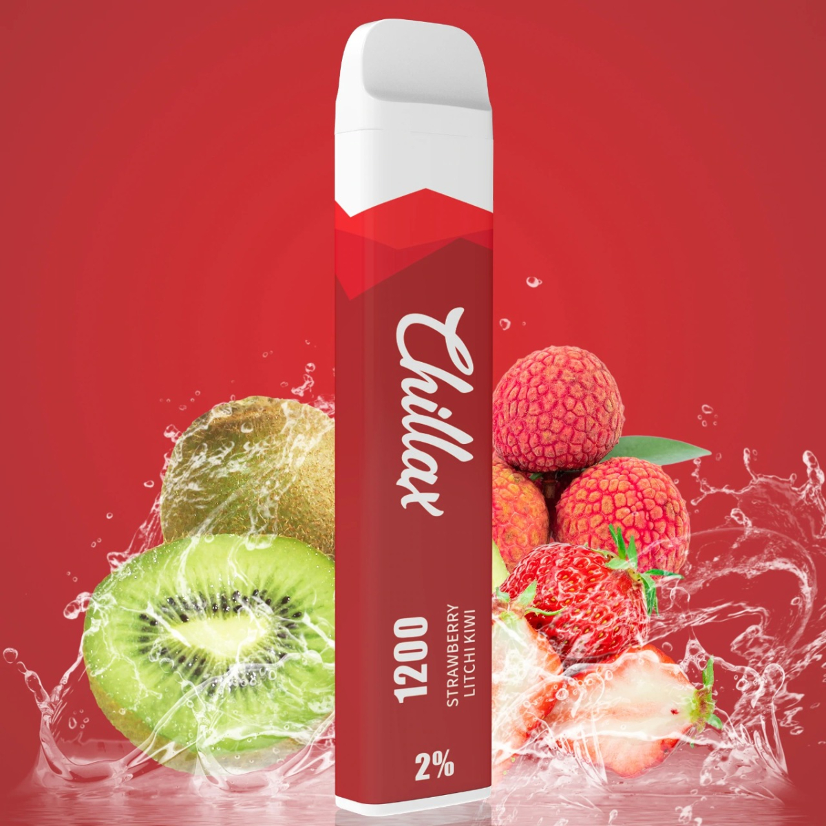 Chillax Strawberry Lychee Kiwi, 1200 тяг