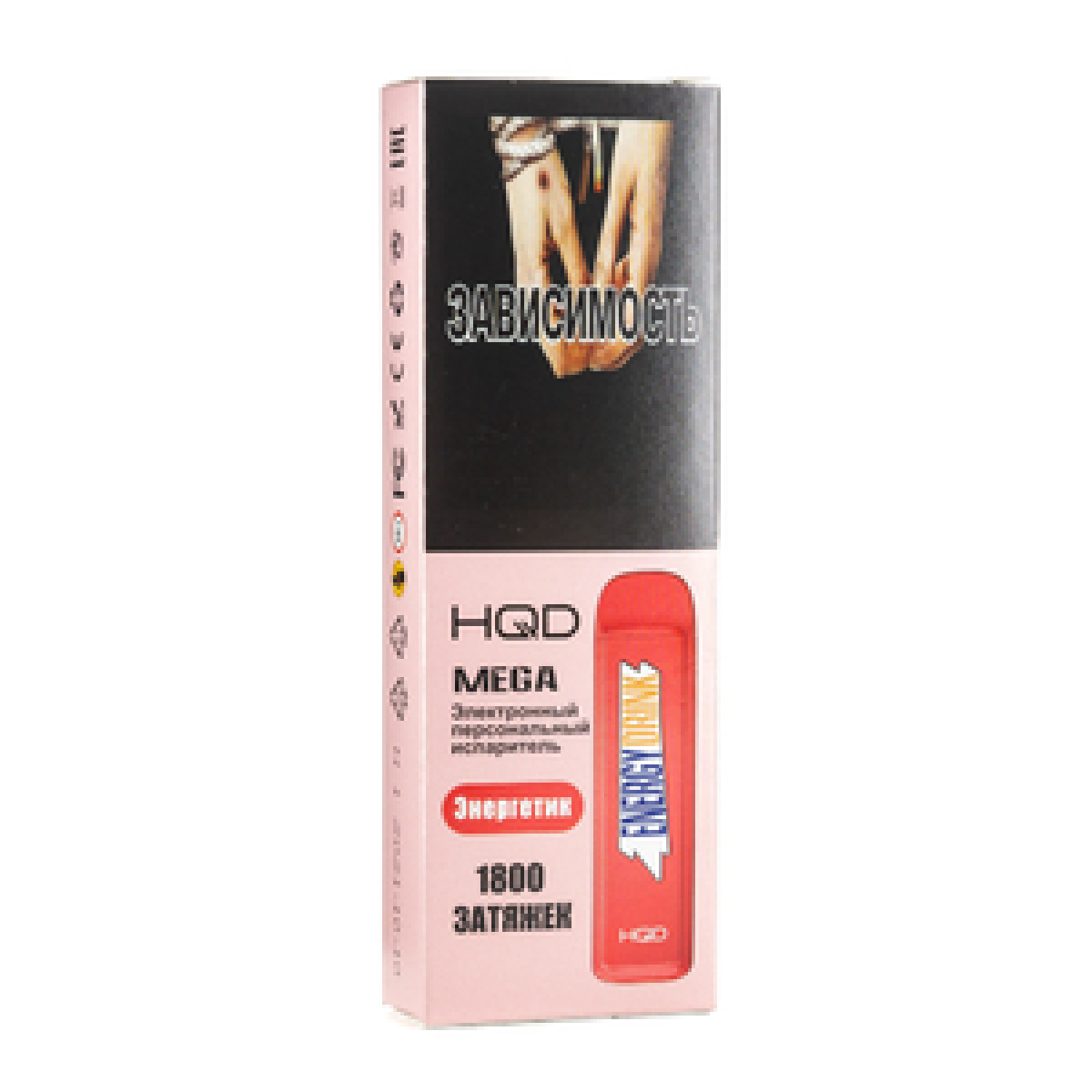 HQD MEGA Energy drink (Энергетик), 1800 тяг