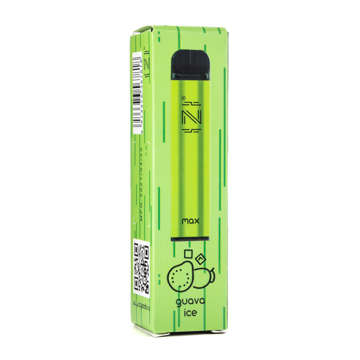 Одноразовая электронная сигарета IZI Max Guava Ice (Гуава со льдом) 1600 затяжек