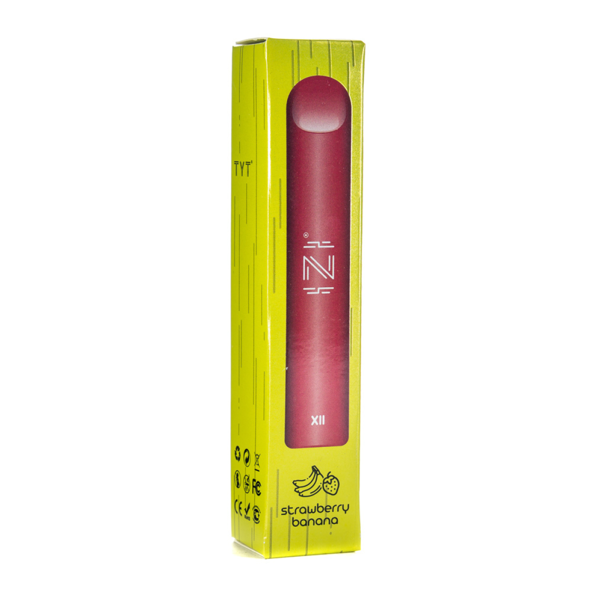 Одноразовая электронная сигарета IZI X2 Strawberry Banana (Клубника Банан) 800 затяжек