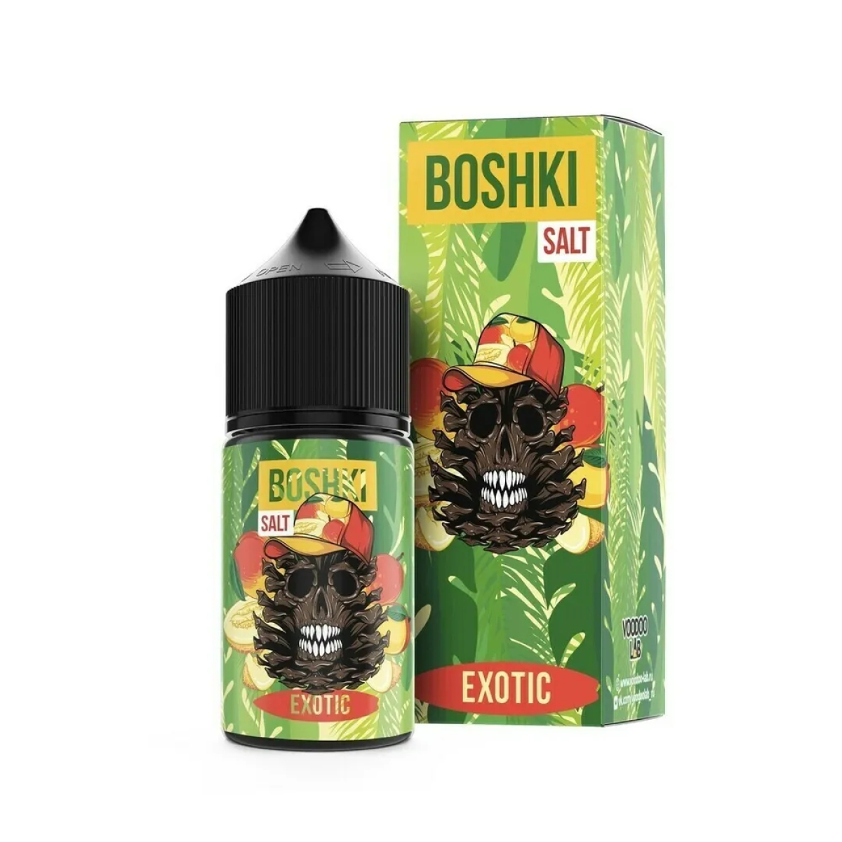 Жидкость BOSHKI Salt Exotic (Манго дыня хвоя) (30 мл, 20 мг/мл)