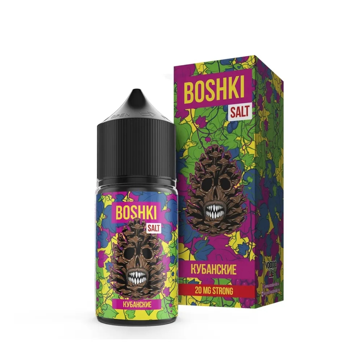 Жидкость BOSHKI Salt Кубанские (Виноград черника хвоя) (30 мл, 20 мг/мл)
