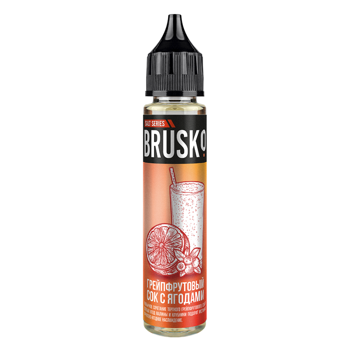 Жидкость Brusko Salt Грейпфрутовый Сок С Ягодами 30 мл