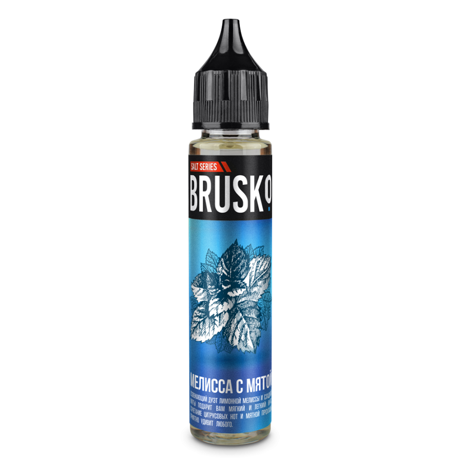 Жидкость Brusko Salt Мелиса С Мятой 30 мл