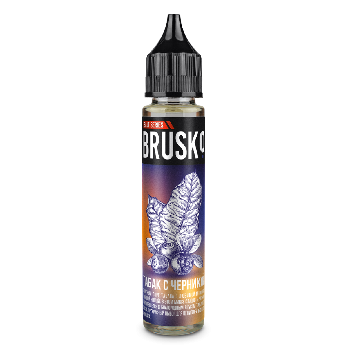 Жидкость Brusko Salt Табак С Черникой 30 мл