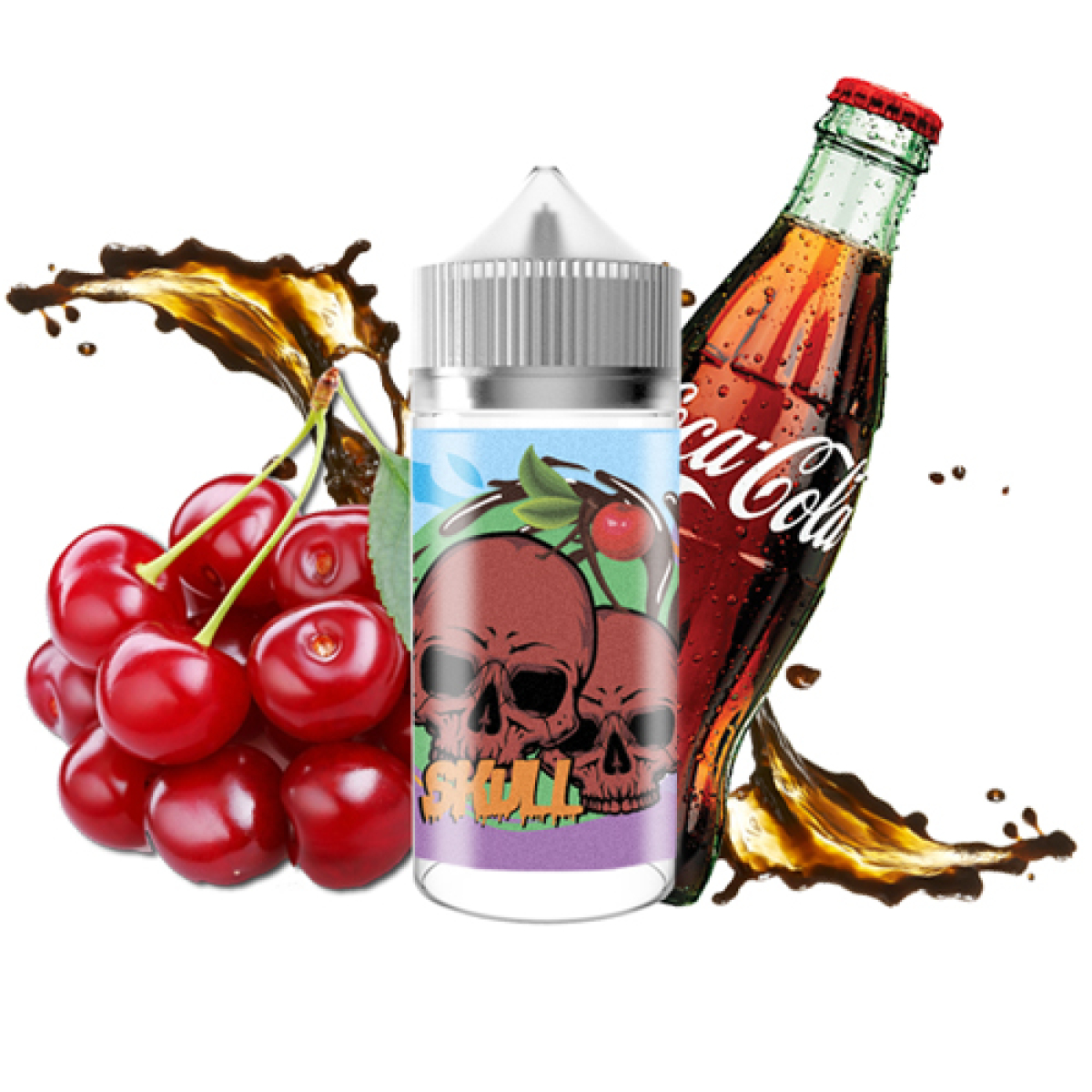 Жидкость SKULL Cherry Cola (Вишня Ледяная кола) (100 мл, 0 мг/мл)