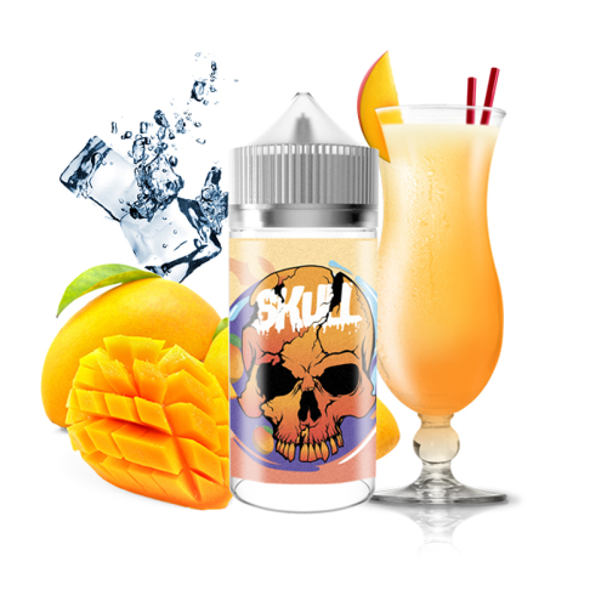 Жидкость SKULL Juicy Mango (Манго И Холодок) (100 мл, 0 мг/мл)