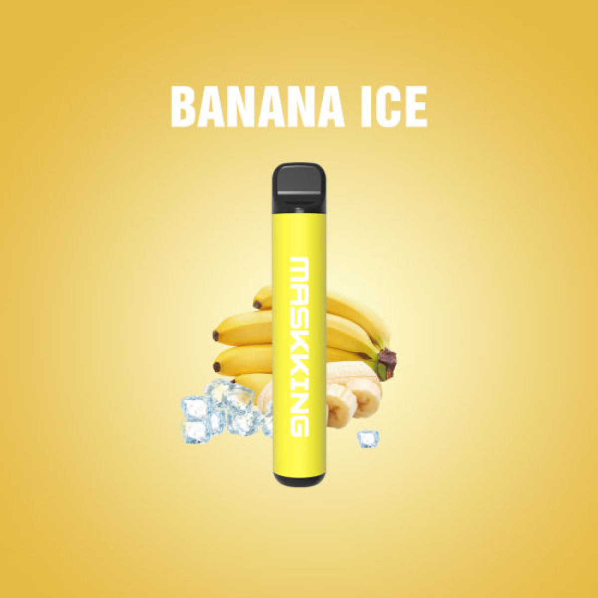 Одноразовая электронная сигарета Maskking High Pro Banana Ice (Ледяной Банан) 1000 затяжек