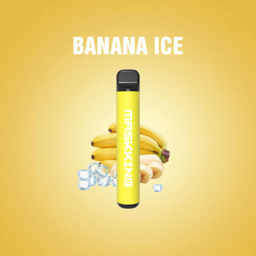 Одноразовая электронная сигарета Maskking High Pro Banana Ice (Ледяной Банан) 1000 затяжек
