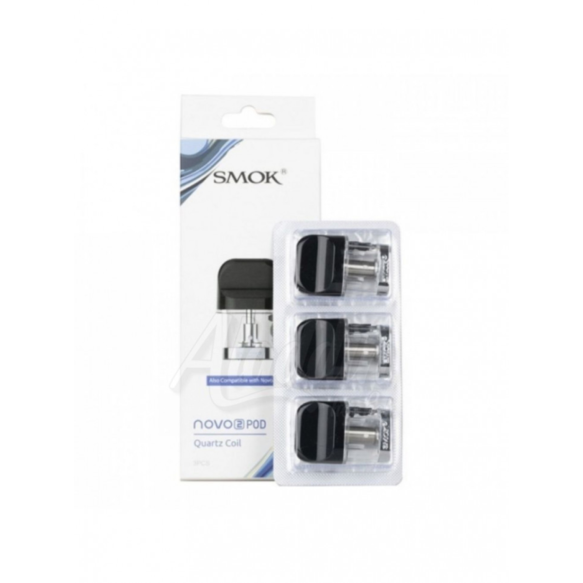 Упаковка картриджей NOVO 2 Quartz 1.4 ohm 2ml Coil Pod  by SMOK (в упаковке 3 шт)
