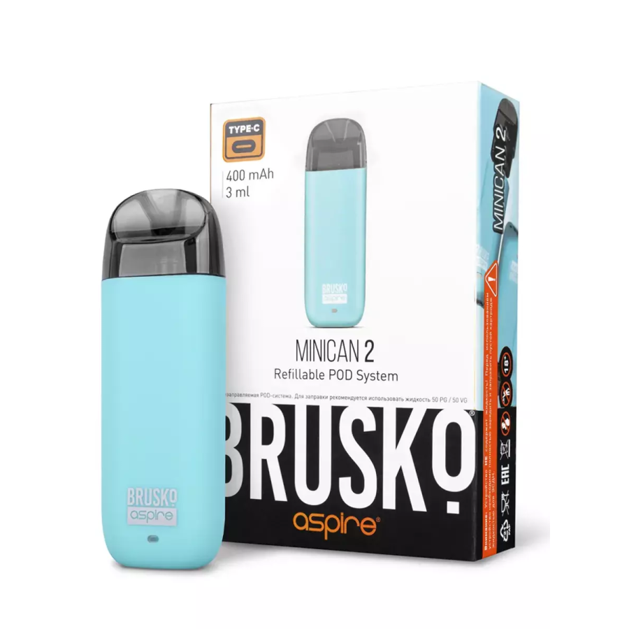 Brusko MINICAN 2 (400 мАч, Бирюзовый)