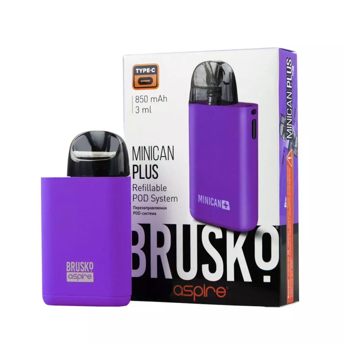 Brusko MINICAN plus (850 мАч, Фиолетовый)