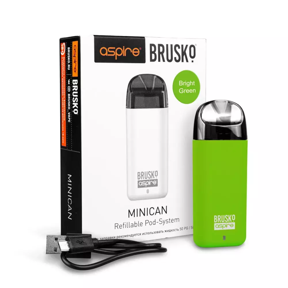 Brusko MINICAN (350 мАч, Зеленый)