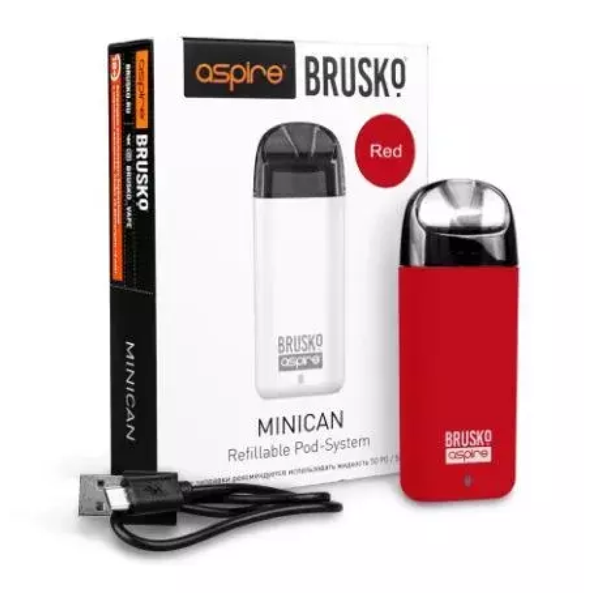 Brusko MINICAN (350 мАч, Красный)