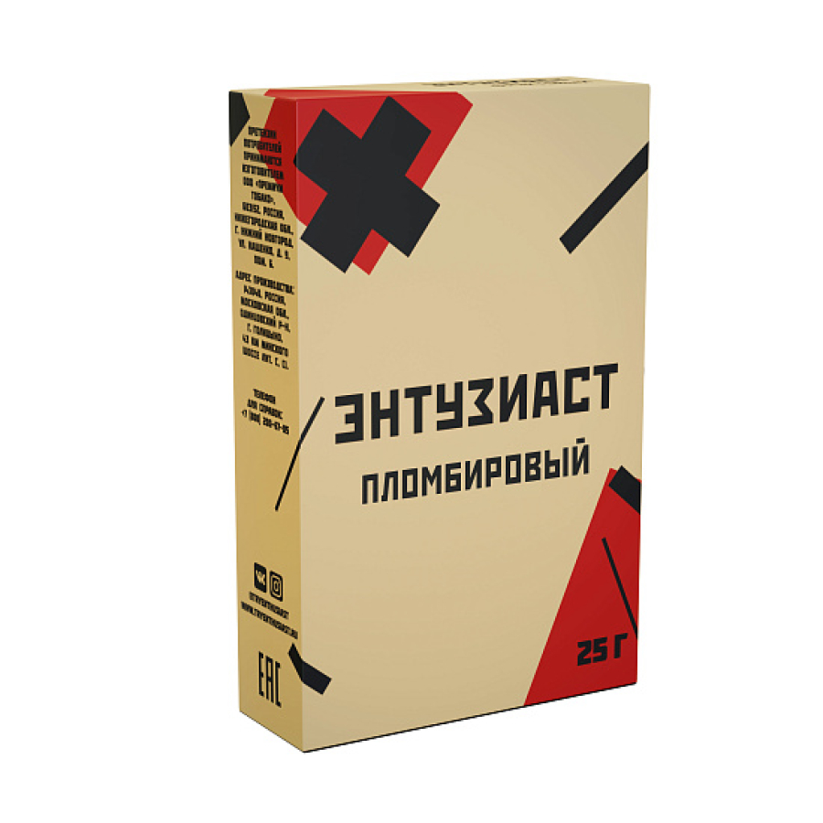Табак ЭНТУЗИАСТ ПЛОМБИРОВЫЙ 25 гр