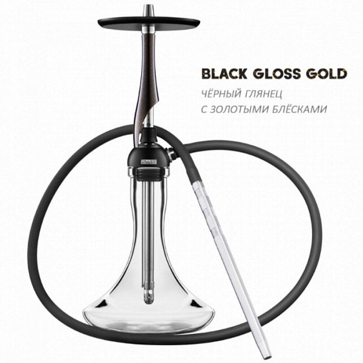 Кальян Koress K1T Black Gloss Gold