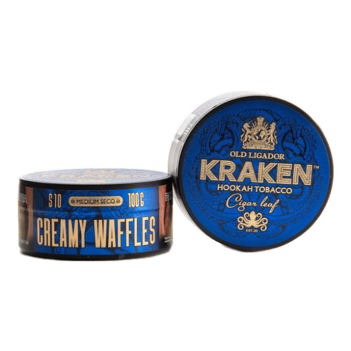 Табак Kraken Medium Seco Creamy Waffles (Сливочные вафли) 100 гр
