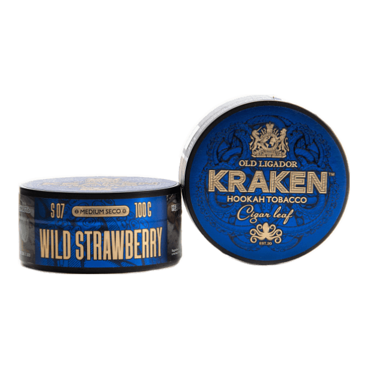 Табак Kraken Medium Seco wild strawberry (Земляника) 100 гр