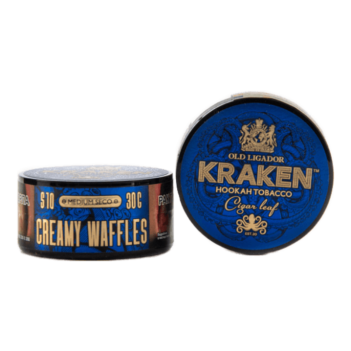 Табак Kraken Medium Seco Creamy Waffles (Сливочные вафли) 30 гр