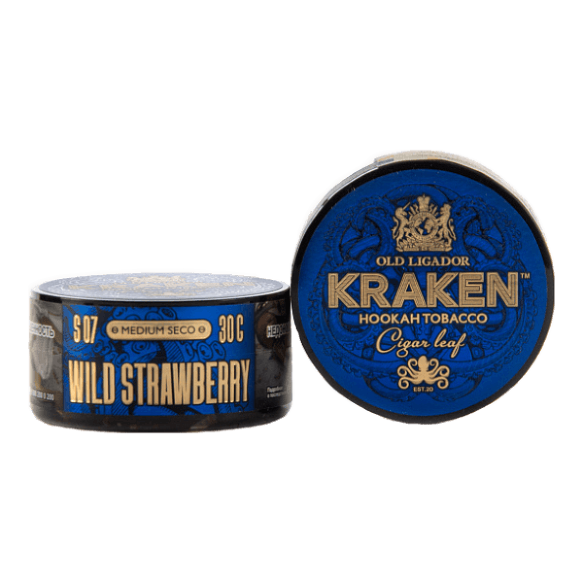 Табак Kraken Medium Seco wild strawberry (Земляника) 30 гр
