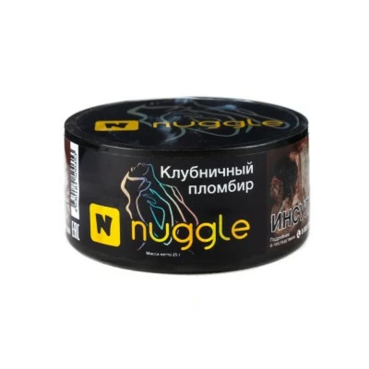 Табак Nuggle Клубничный пломбир 25 гр