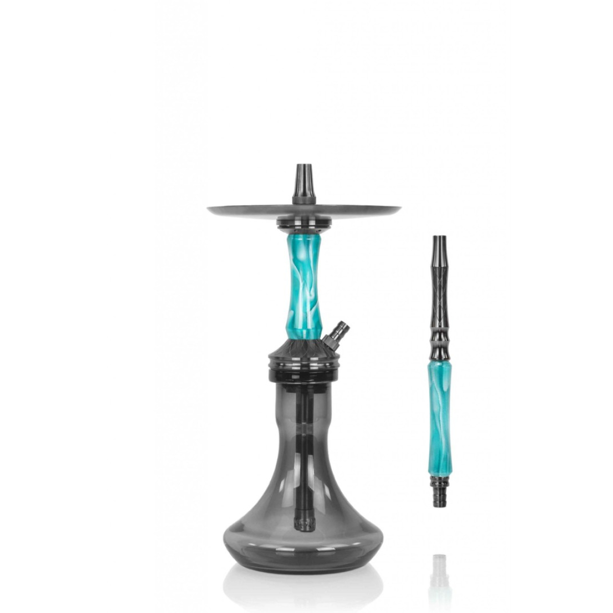 Кальян Ocean Hookah Kaif Small 2 (черный,бирюзовый, 53 см)