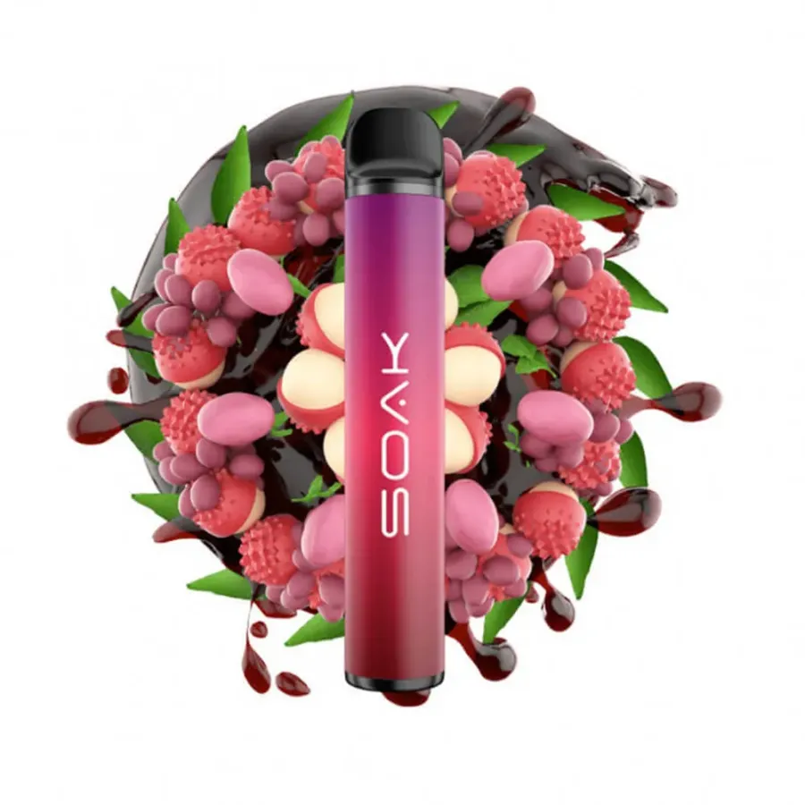 SOAK X Lychee Lemonade (Лимонад с личи), 1500 тяг