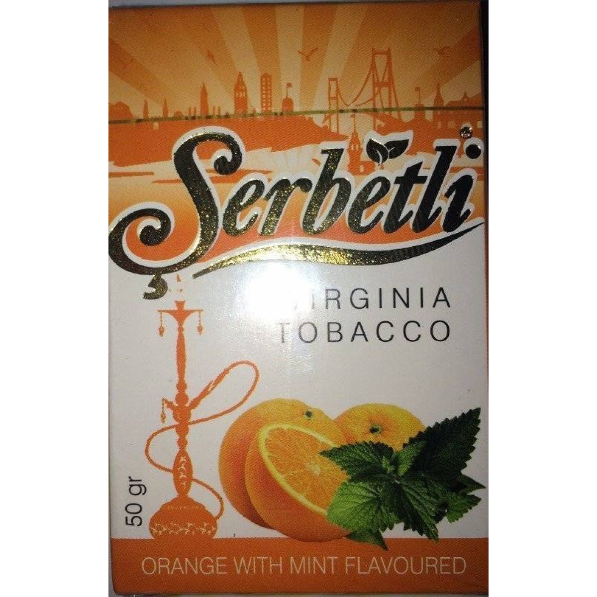 Табак Serbetli Апельсин с мятой 50 гр