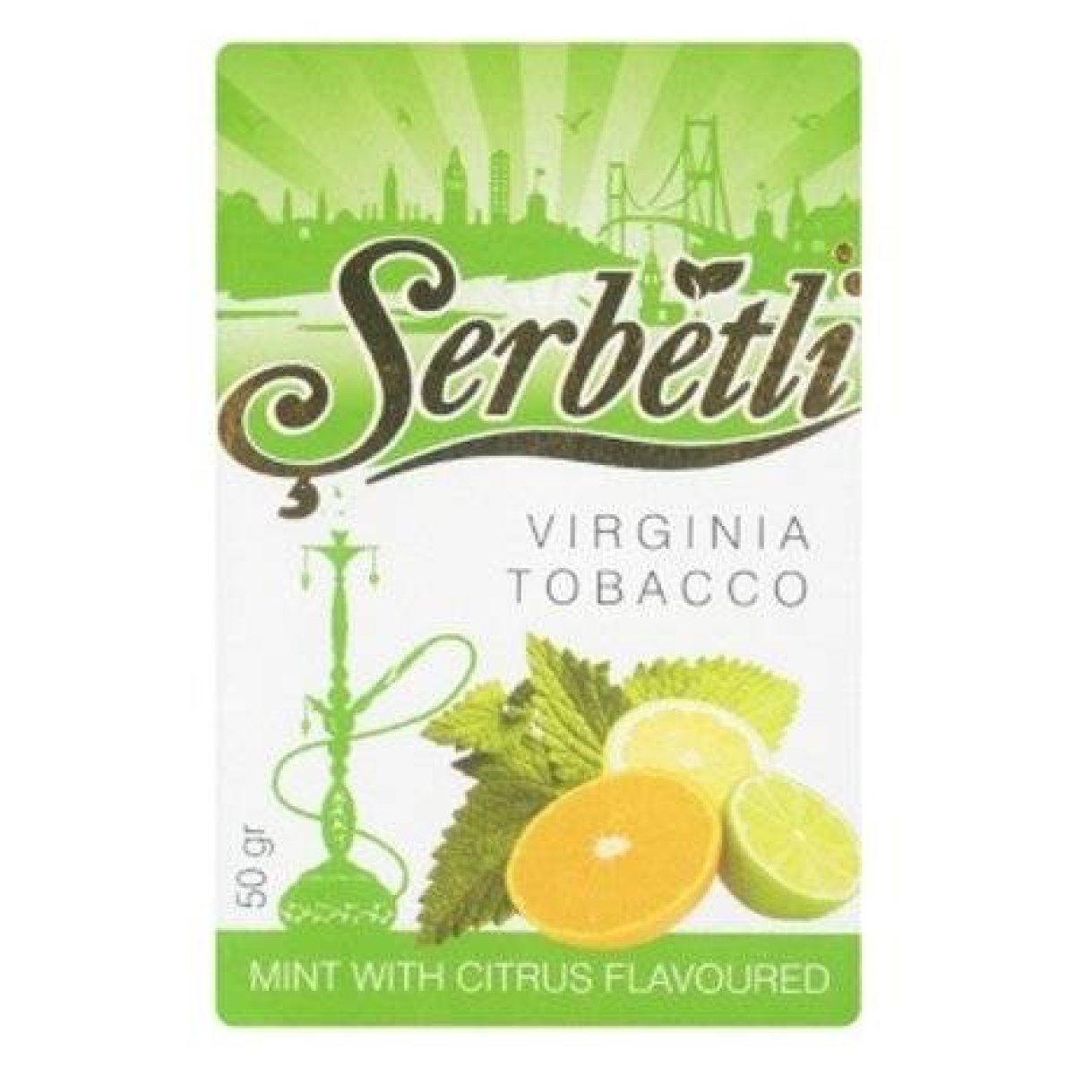 Табак Serbetli Цитрусы с мятой 50 гр