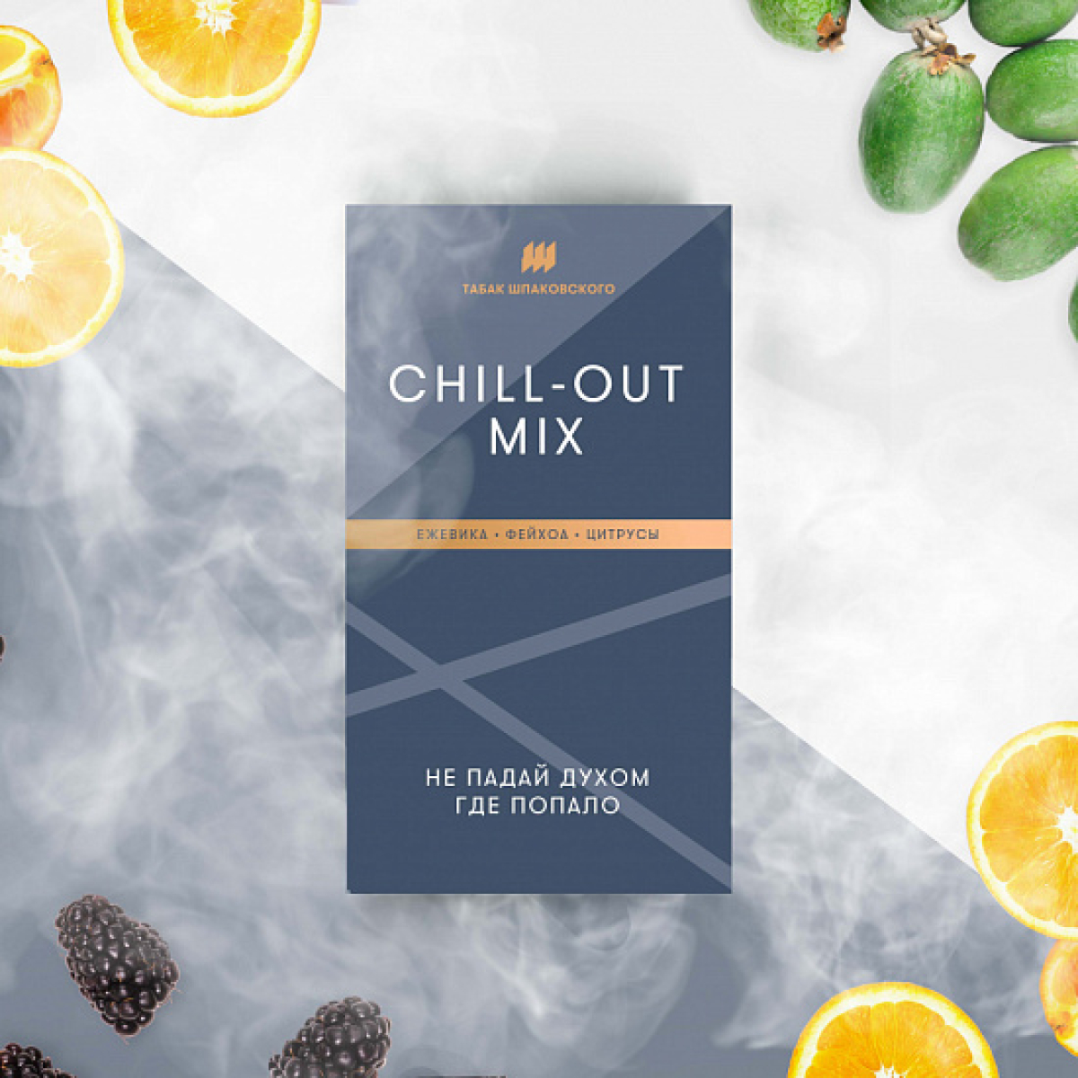 Табак Шпаковского Chill Out (Ежевика Фейхоа Цитрусы) 40 грамм