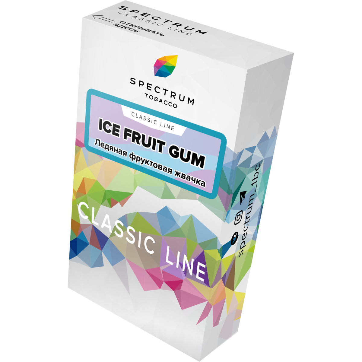 Табак Spectrum Classic ice fruit gum 40 грамм