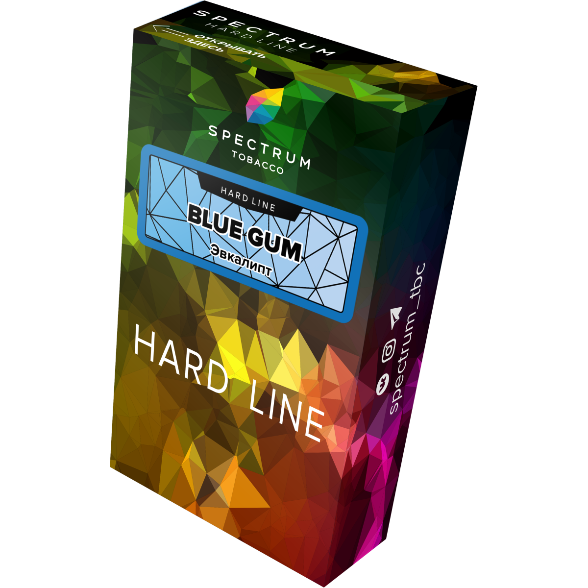 Табак Spectrum Hard blue gum 40 грамм