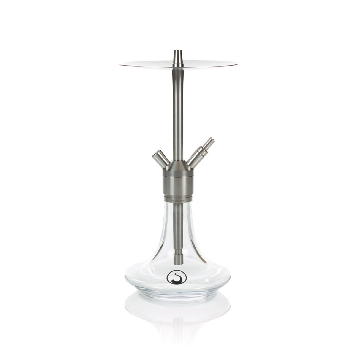 Кальян Steamulation Prime Crystal (серебристый, 45 см)