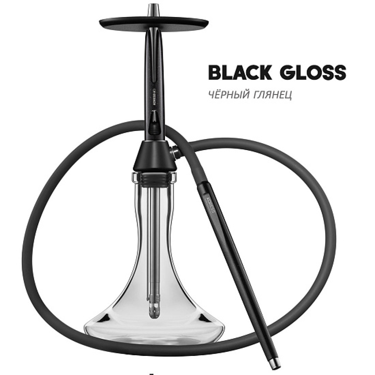 Кальян Koress K3 Black Gloss (Черный, 48 см)