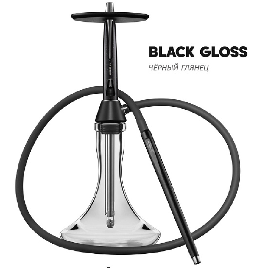 Кальян Koress K3 Black Gloss (Черный, 48 см)
