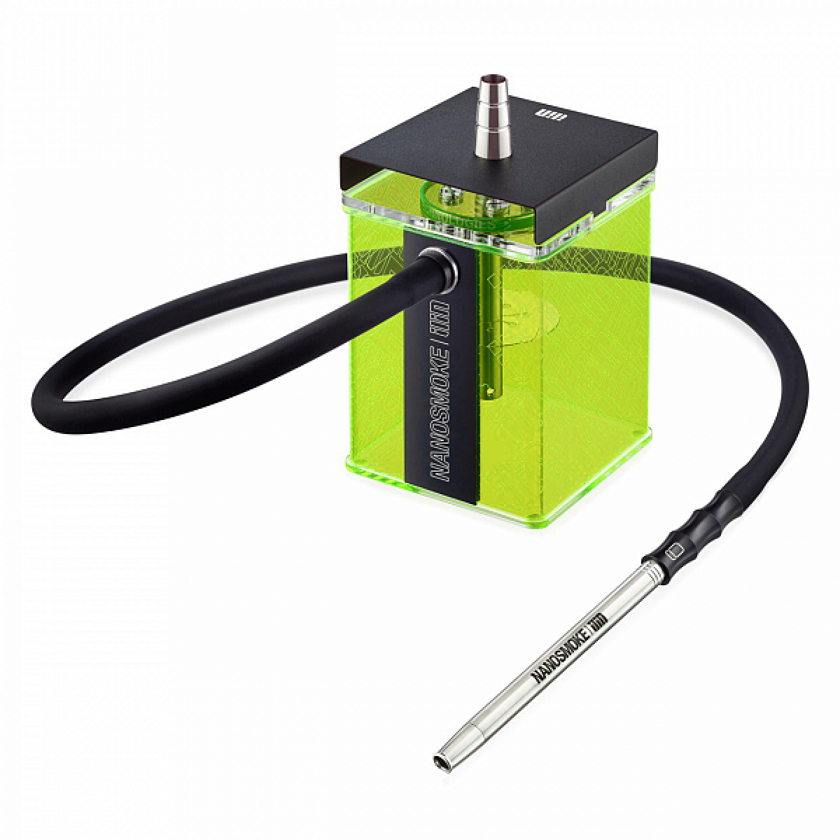 Кальян Nanosmoke Ilin acid (Черный,Зеленый, 22 см)