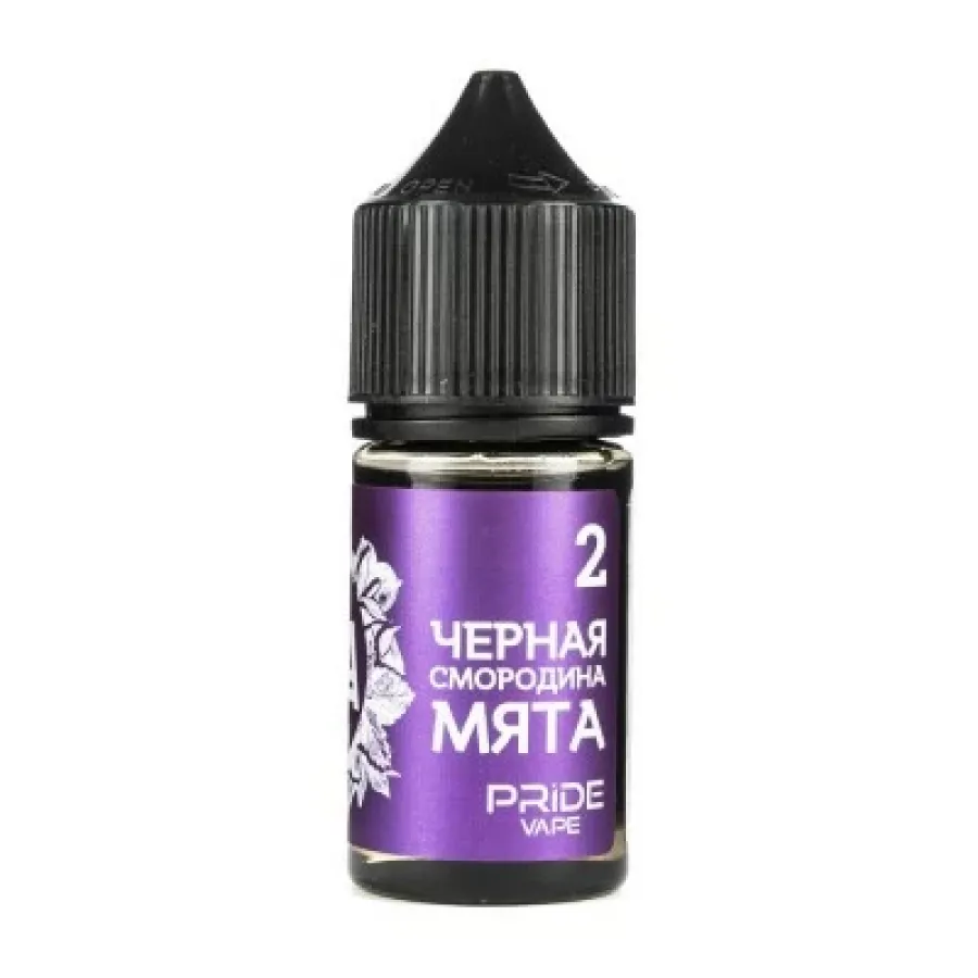 Жидкость Pride Vape Tea Salt Черная смородина мята 30 мл