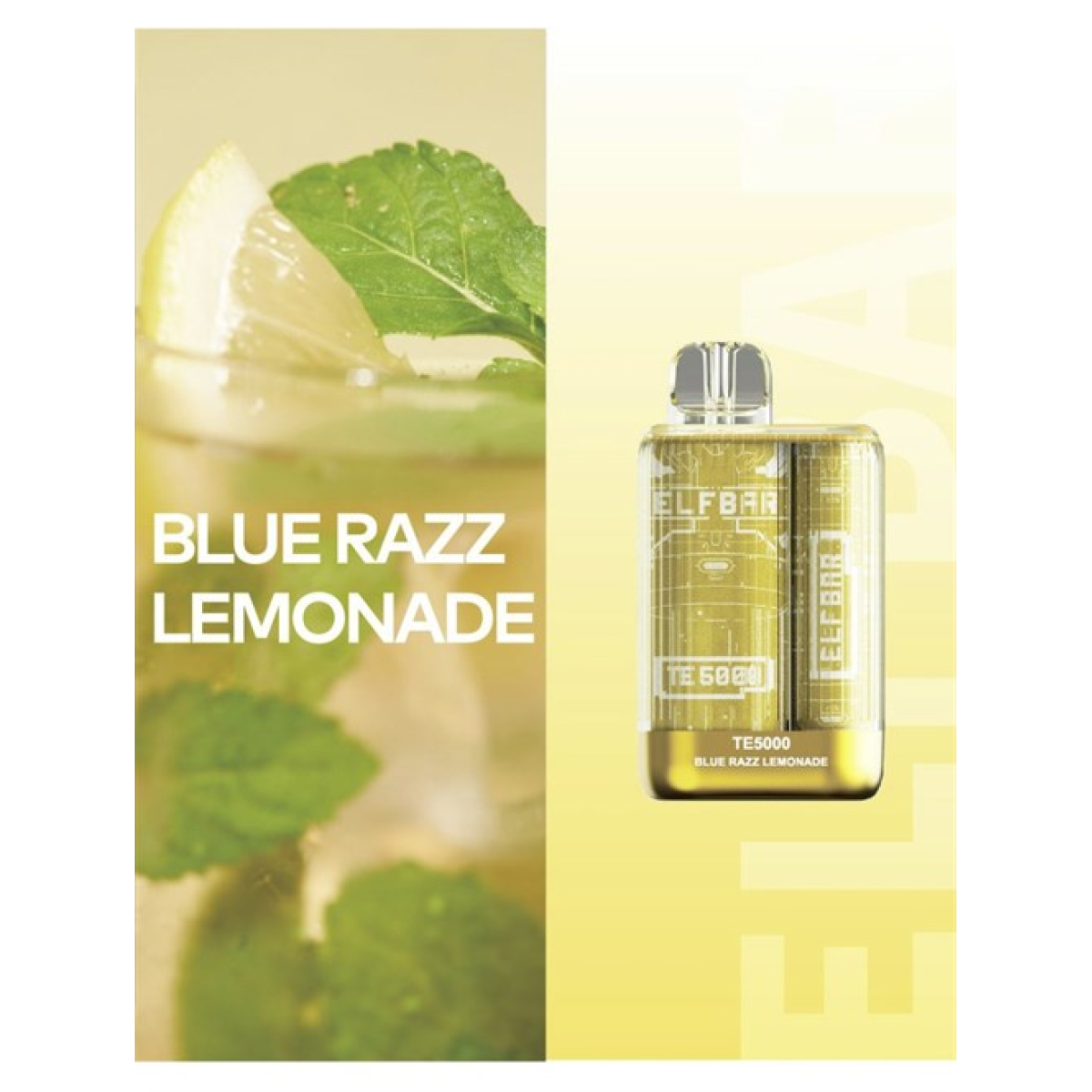 Elfbar TE5000 Blue Razz Lemonade, 5000 тяг