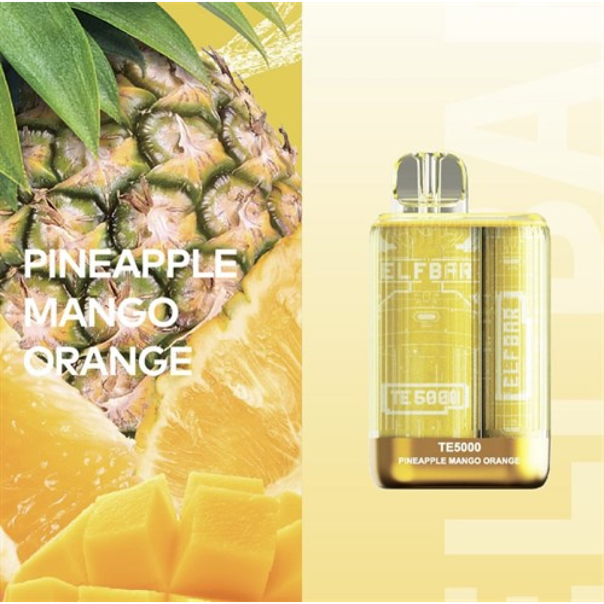 Elfbar TE5000 Pineapple Mango Orange, 5000 тяг